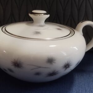 Vintage 1960's Creative Fine China Starburst Design Sugar Bowl
